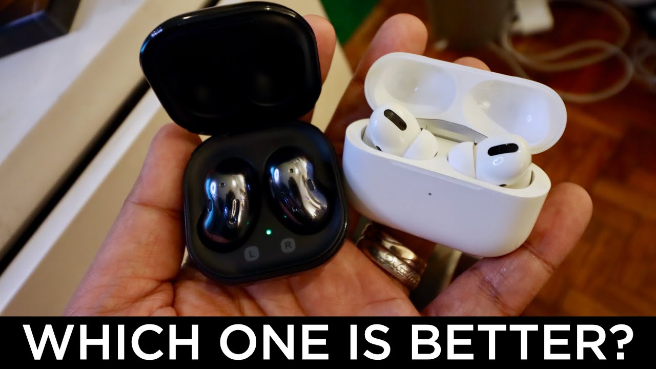 SAMSUNG GALAXY BUDS LIVE vs APPLE AIRPODS PRO: Which One is Better? - YouTube