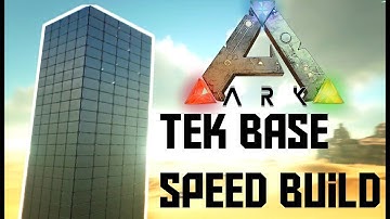 ARK HUGE TEK BASE SPEED BUILD!