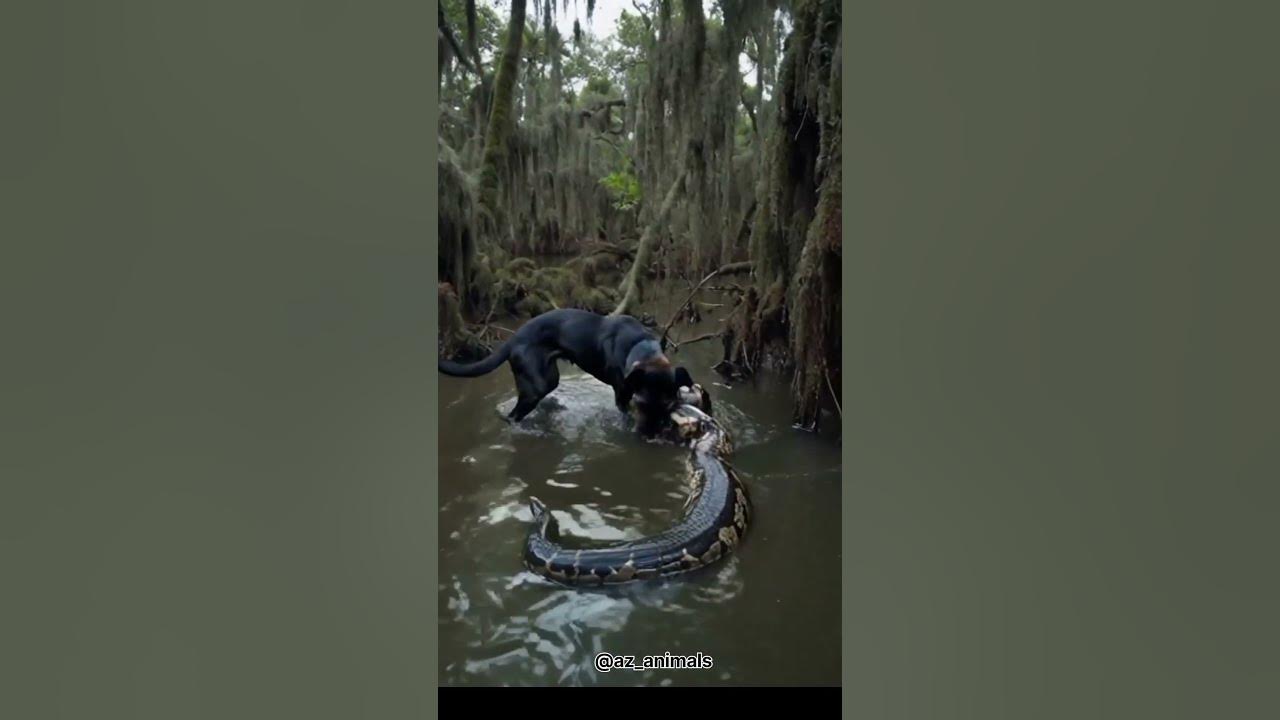 Dog vs Python Fierce Battle #dog #dogs #fyp #fypyoutube - YouTube