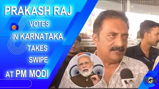 Prakash Raj Exemplifies Civic Duty and Critiques PM Modi Amid Karnataka Voting #prakashraj