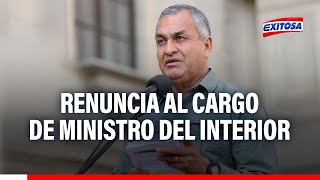 ??Vicente Romero renunció al cargo de ministro del Interior tras censura del Congreso