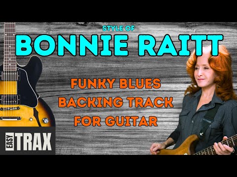 Funky Groovy Blues Backing Track for Guitar - Style of Bonnie Raitt - Key of A, 94 BPM
