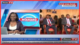 Kũgacĩrithia ũrĩmi wa mbeniko na iria Nyandarua  || #iNooroMĩaraho