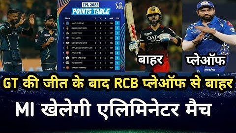 RCB vs GT Highlights | IPL 2023 Highlights | IPL 2023 POINTS TABLE |