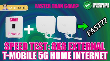 ✅T-Mobile G5AR External Antenna Speed TEST - 5G Home Internet vs G4AR 4x4 8x8