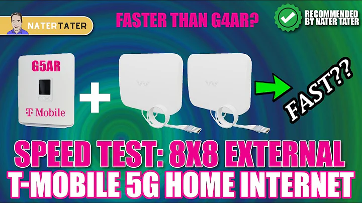 ✅T-Mobile G5AR External Antenna Speed TEST - 5G Home Internet vs G4AR 4x4 8x8