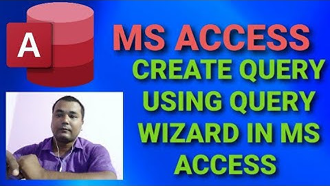 How to create query using query wizard in ms Access