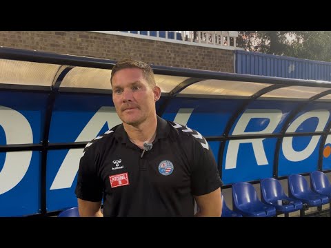 POST-MATCH: Elliot Sandy after the friendly against Spalding United.