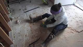Particle Board Removal: This is gonna take a while