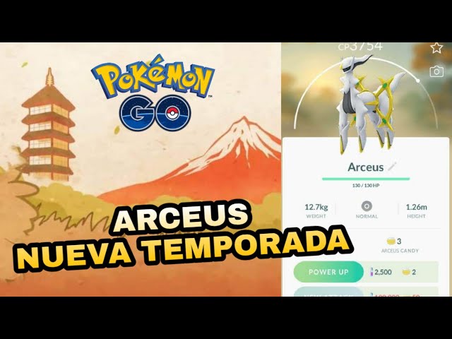 LLEGA ARCEUS NUEVA TEMPORADA DE HERENCIA en POKÉMON GO! 