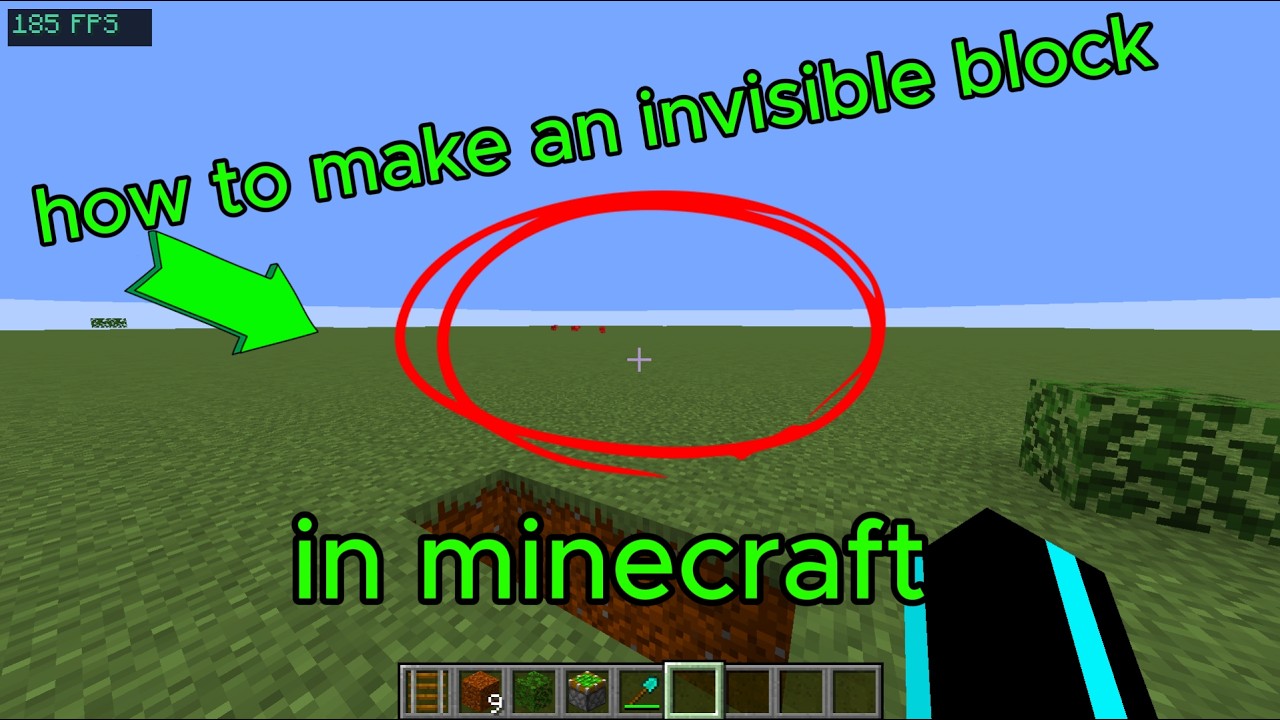 how to make an invisible block in Minecraft java 1.21+ - YouTube