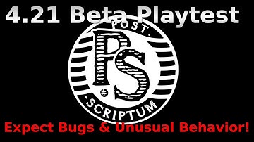 Post Scriptum 4.21 Playtest #2 Velmolen (Englisch)