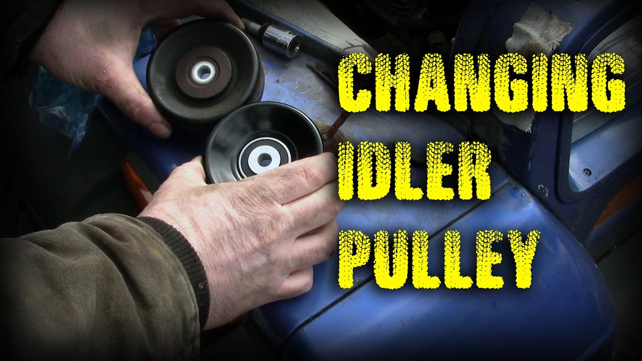 The Squeaky Wheel gets replaced - New Idler Pully on Jeep Wrangler YJ -  YouTube