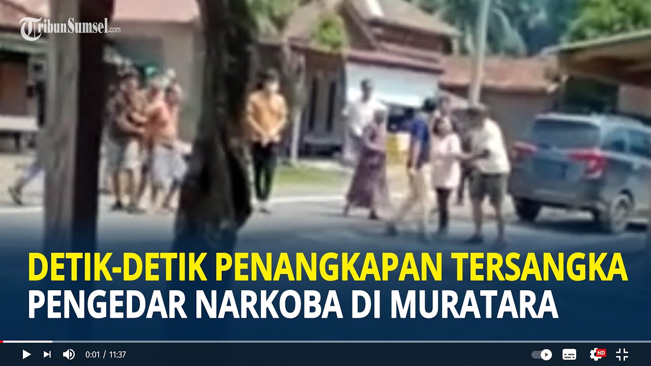 Detik-detik Penangkapan Tersangka Pengedar Narkoba di Muratara, Ada Wanita Histeris