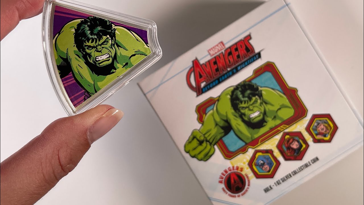 ニウエ　マーベル　アベンジャーズ　コイン　1オンス 2ドル　Hulk ハルク