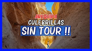 Cañon de Culebrillas Arequipa 🐍 COMO LLEGAR sin tours🏜️ Peru Lugares turisticos para visitar 4k 2024