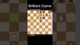 🧠 History Ka Sabse Best 17-Move Checkmate! | Paul Morphy 👑 #chess #shorts