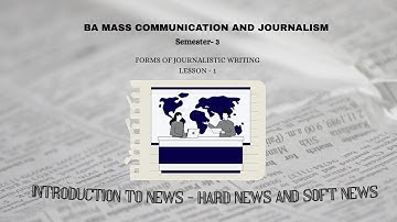 Lesson 1 Forms of Journalistic Writing