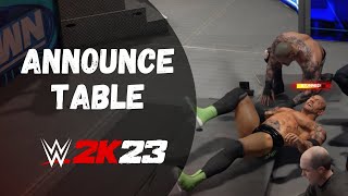 How to Put Someone Through the Announce Table in WWE 2k23 (Xbox, Playstation, PC) screenshot 4