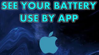 Battery Usage by App on IPhone