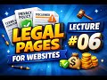 Legal Pages for Website | Privacy Policy, Disclaimer &amp; Terms | Blogger Course Lecture 6