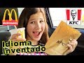 PIDIENDO COMIDA en un IDIOMA INVENTADO | ¿Me descubren? Paso Verguenza | Daniela Golubeva