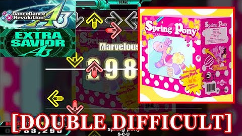 【DDR A3】 spring pony / S-C-U [DOUBLE DIFFICULT] 譜面確認+Clap
