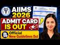 🚨Big Update - AIIMS BSc Nursing 2026 Official Admit Card OUT Now! - New Guidelines for Exam