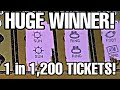 HUGE WIN! 1 in 1,200 tickets! CRAZY PROFIT! Chasing jackpots! ARPLATINUM
