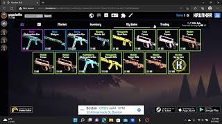 How to use the krunker hub market place