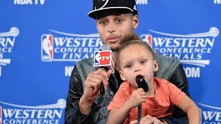 Riley Curry steals the postgame show again