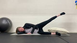 Side lying hip abductor isometric