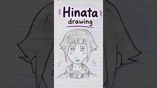 👉 💜 Cute Hinata Drawing | Easy Pencil Sketch ✏️