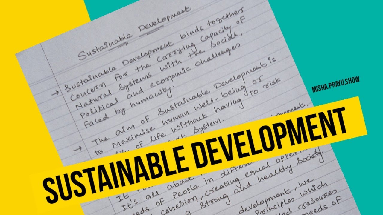 small essay on sustainable development