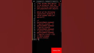 2023 AP Computer Science A MCQ 18