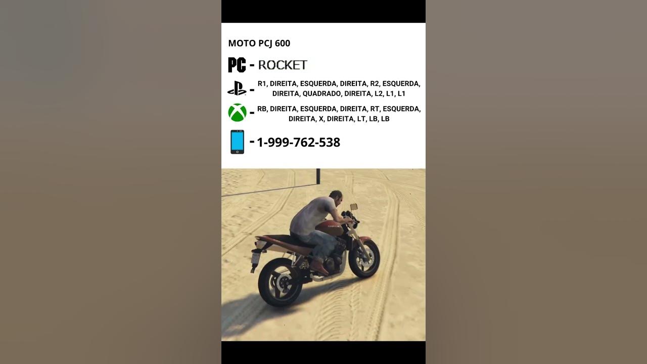 código de moto no gta 5 ps3