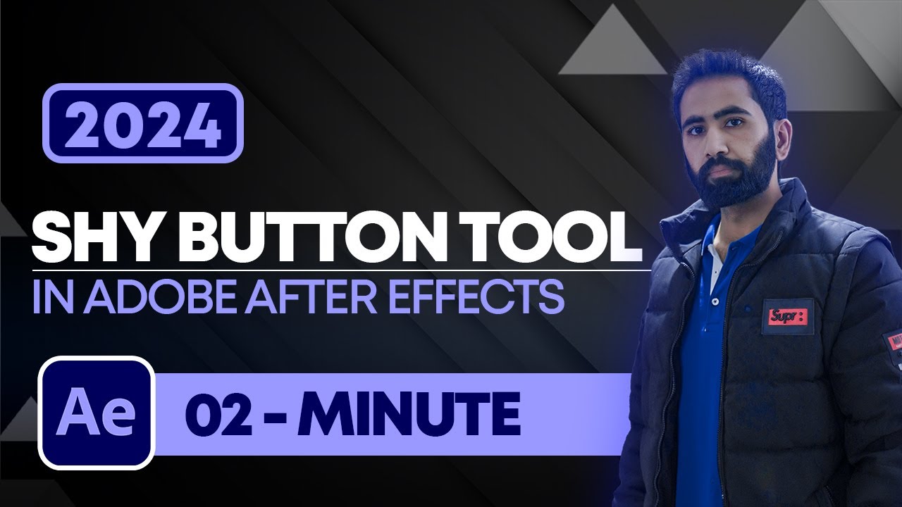 Shy Button Tool in Adobe After Effects 2024 | Shy Bar in After Effects ...
