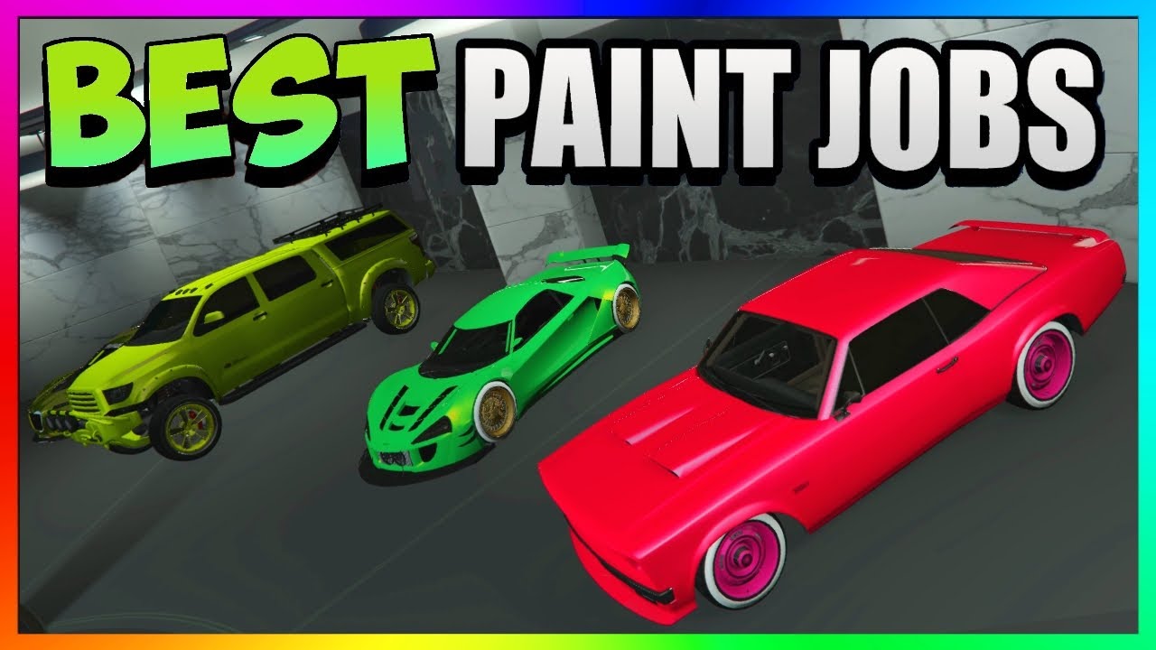 GTA 5 Online Top 3 Best RARE Paint Jobs & Modded Car Color Schemes
