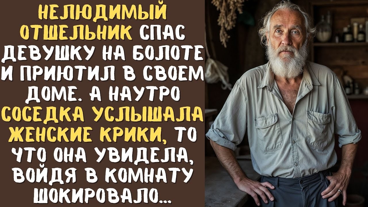 Нелюдимый СТАРИК спас девушку, брошенную на болоте и приютил в своем доме. А наутро соседка услышала