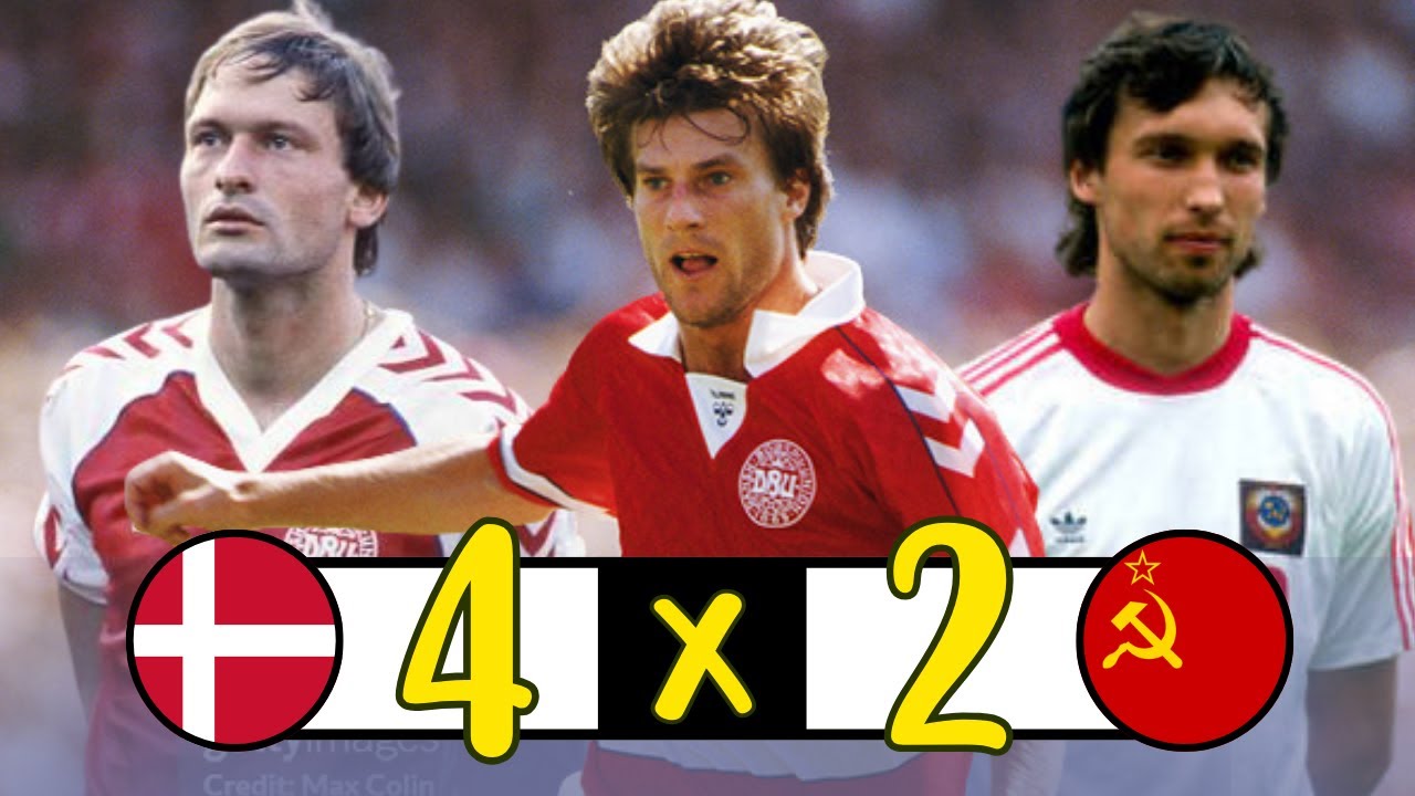 1985 Denmark 4-2 Soviet Union Goals | Amazing Laudrup & Elkjær Goals