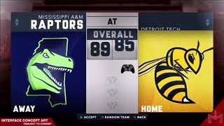 IMV Gridiron Champions College Football Releases Team Interface Concept Video