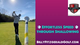 Effortless Speed through Shallowing