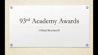 93rd Oscars Official Shortlists