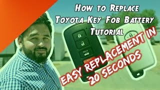 How to Replace Toyota Key Fob Battery - (Tutorial)