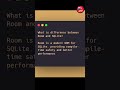 What is difference between Room and SQLite