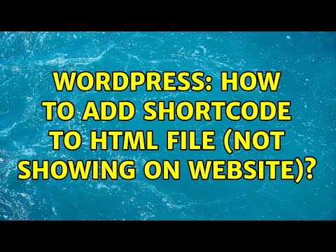 Wordpress: How to add shortcode to HTML file (not showing on website)?