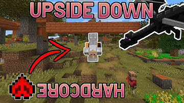 Minecraft Hardcore, but gravity is reversed