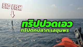 ตกปลาทะเล | EP.7 ตกปลาทะเลอ่าวไทย จ.ชุมพร ทริปที่2 2567 🥰🎣⛴️🐟🙏