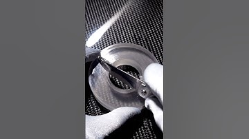 Cutting a transparent ink coil with surreal precision #ai #asmr #abstract