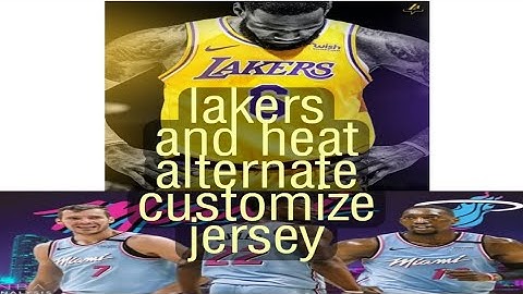 F1 vm lakers and heat alternate customize jersey nba2k20 v98